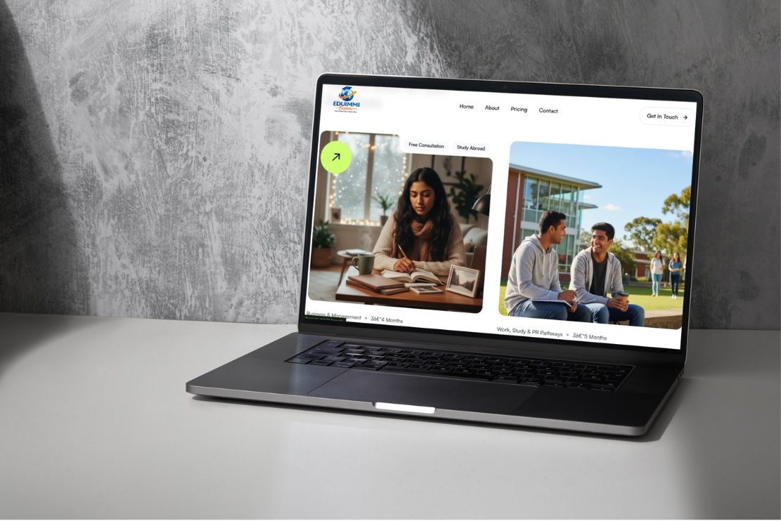 EduImmi Fusions Website portfolio preview