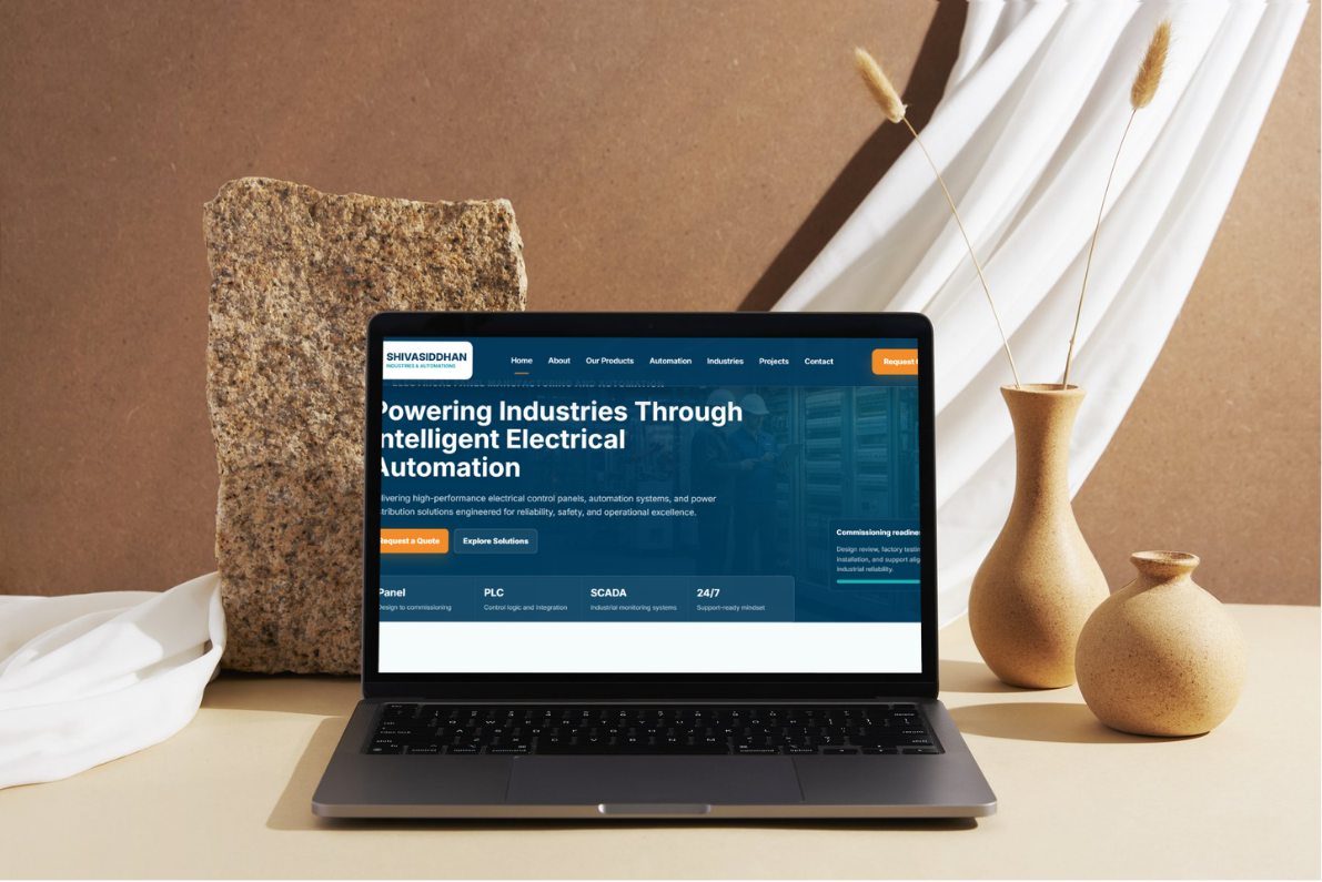 Shivasiddhan Industries and Automations Website portfolio preview